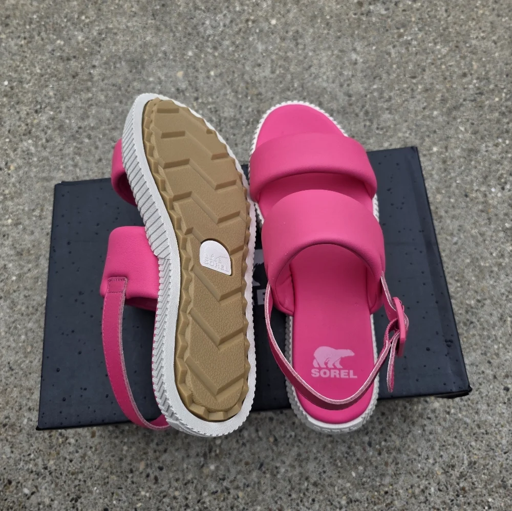 Sorel Women's Pink Sandals Women 7.5 - Picture 10 of 11